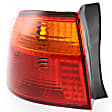 Driver Side, Inner And Outer Halogen Tail Light, Without bulb(s), OE Replacement
