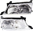 Driver and Passenger Side Halogen Headlight, With bulb(s), OE Replacement