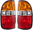 Driver and Passenger Side Halogen Tail Light, With bulb(s), OE Replacement