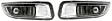 Front, Driver and Passenger Side Fog Lights, With Bulb(s), Halogen