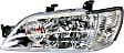 2003-2005 Mitsubishi Lancer - Driver and Passenger Side Halogen Headlight, With bulb(s), OE Replacement