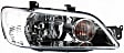 2003-2005 Mitsubishi Lancer - Driver and Passenger Side Halogen Headlight, With bulb(s), OE Replacement