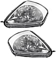 2002 Mitsubishi Eclipse - Driver and Passenger Side Halogen Headlight, With bulb(s), Production Date From February 2002, OE Replacement
