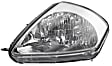 2002 Mitsubishi Eclipse - Driver and Passenger Side Halogen Headlight, With bulb(s), Production Date From February 2002, OE Replacement