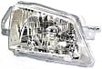 Driver and Passenger Side Halogen Headlight, With bulb(s), OE Replacement