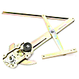 Front, Driver and Passenger Side Manual Window Regulator, Without Motor