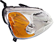2002 Honda Civic - Driver and Passenger Side Halogen Headlight, Without bulb(s), OE Replacement, Coupe
