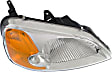 2002 Honda Civic - Driver and Passenger Side Halogen Headlight, Without bulb(s), OE Replacement, Coupe