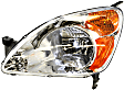 Driver and Passenger Side Halogen Headlight, Without bulb(s), OE Replacement
