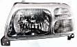 Driver and Passenger Side Halogen Headlight, Without bulb(s), OE Replacement