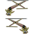 Front, Driver and Passenger Side Window Regulators, Manual, For Models Without Vent Window