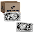 1999-2005 Ford F-350 Super Duty - Driver and Passenger Side Headlights, with Bulbs, Halogen, Clear Lens, Composite