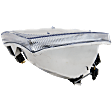 1999-2005 Ford F-350 Super Duty - Driver and Passenger Side Headlights, with Bulbs, Halogen, Clear Lens, Composite