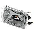 1999-2005 Ford F-350 Super Duty - Driver and Passenger Side Headlights, with Bulbs, Halogen, Clear Lens, Composite