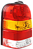 Driver and Passenger Side Halogen Tail Light, Without bulb(s), OE Replacement