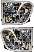 Driver and Passenger Side Halogen Headlight, With bulb(s), OE Replacement