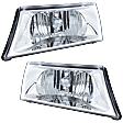 Driver and Passenger Side Halogen Headlight, With bulb(s), OE Replacement