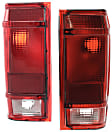 Driver and Passenger Side Halogen Tail Light, Without bulb(s), OE Replacement