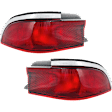 Driver and Passenger Side Halogen Tail Light, Without bulb(s), OE Replacement