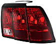 Driver and Passenger Side Halogen Tail Light, Without bulb(s), OE Replacement
