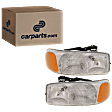 2005 GMC Sierra 2500 HD - Driver and Passenger Side Halogen Headlight, With bulb(s), OE Replacement, Extended Cab Pickup