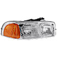 2005 GMC Sierra 2500 HD - Driver and Passenger Side Halogen Headlight, With bulb(s), OE Replacement, Extended Cab Pickup