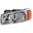 2005 GMC Sierra 2500 HD - Driver and Passenger Side Halogen Headlight, With bulb(s), OE Replacement, Extended Cab Pickup