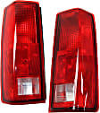Driver and Passenger Side Halogen Tail Light, Without bulb(s), OE Replacement