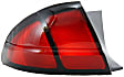 Driver and Passenger Side Halogen Tail Light, Without bulb(s), OE Replacement