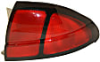 Driver and Passenger Side Halogen Tail Light, Without bulb(s), OE Replacement