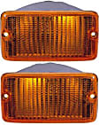 Front, Driver and Passenger Side Turn Signal Lights, without Bulbs, Sport Utility