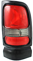Driver and Passenger Side Halogen Tail Light, Without bulb(s), OE Replacement