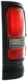 Driver and Passenger Side Halogen Tail Light, Without bulb(s), OE Replacement