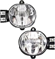 Front, Driver and Passenger Side Fog Lights, With Bulb(s), Halogen, CAPA CERTIFIED