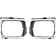 Driver and Passenger Side Headlight Door Headlight Door, Chrome