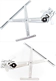 1989-1995 Toyota Pickup - Front, Driver and Passenger Side Manual Window Regulator, Without Motor