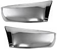 Rear, Driver and Passenger Side Bumper End, Chrome Steel