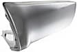 Rear, Driver and Passenger Side Bumper End, Chrome Steel