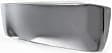 Rear, Driver and Passenger Side Bumper End, Chrome Steel