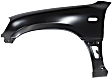 Front, Driver and Passenger Side Fenders, With turn signal light hole, For Models Without Bumper Cover Extension