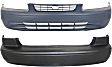 Front and Rear Primed Bumper Cover