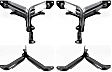 Rear, Driver and Passenger Side Bumper Brackets
