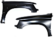 Front, Driver and Passenger Side Fenders, With antenna hole on passenger side, For Models With Wheel Opening Molding