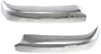 1998 Toyota Tacoma Base - Front, Driver and Passenger Side Bumper End, Chrome, Steel