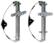 SET-3Z9WR51004 Front And Rear, Driver Side Power Window Regulator, Without Motor