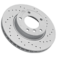 SET-404150126952-B Front and Rear Brake Disc, Cross-Drilled, RWD