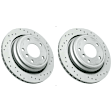 SET-404150128652-2 Rear Brake Disc, Cross-Drilled, 298 mm