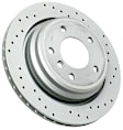 SET-404150128652-2 Rear Brake Disc, Cross-Drilled, 298 mm