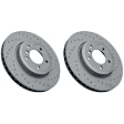 SET-404150129452-2 Front Brake Disc, Cross-Drilled, 325 mm