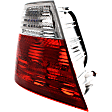 Driver Side, Inner And Outer Halogen Tail Light, Without bulb(s), OE Replacement, Coupe